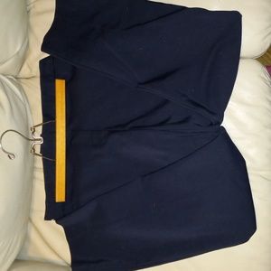 Zara Basic Turkey Women's Trousers Size US Large Navy Blue Pockets Elastic Waist